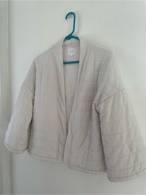 sundays Quilted Open Kimono Jacket Sumo Puffer, Small